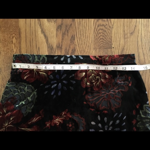 Band Of Gypsies velvet burnout skirt - Picture 4 of 5